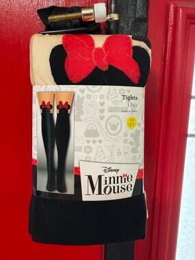 Torrid Plus Size 0/1 Disney Minnie Mouse Tights Panty Hose Cosplay Costume New